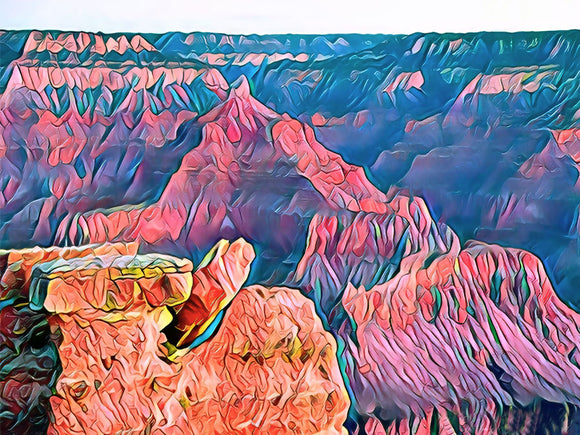 Aluminum Photo Panel - Grand Canyon - Sunset -